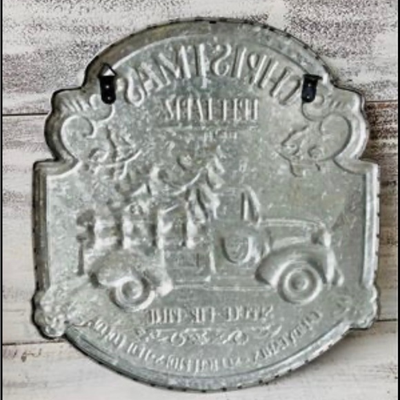 *Christmas Tree Farm Vintage Red Truck Sign - Picture 3 of 10